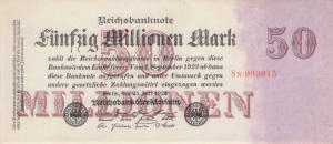 50 Million Mark 1923 ro.97b N